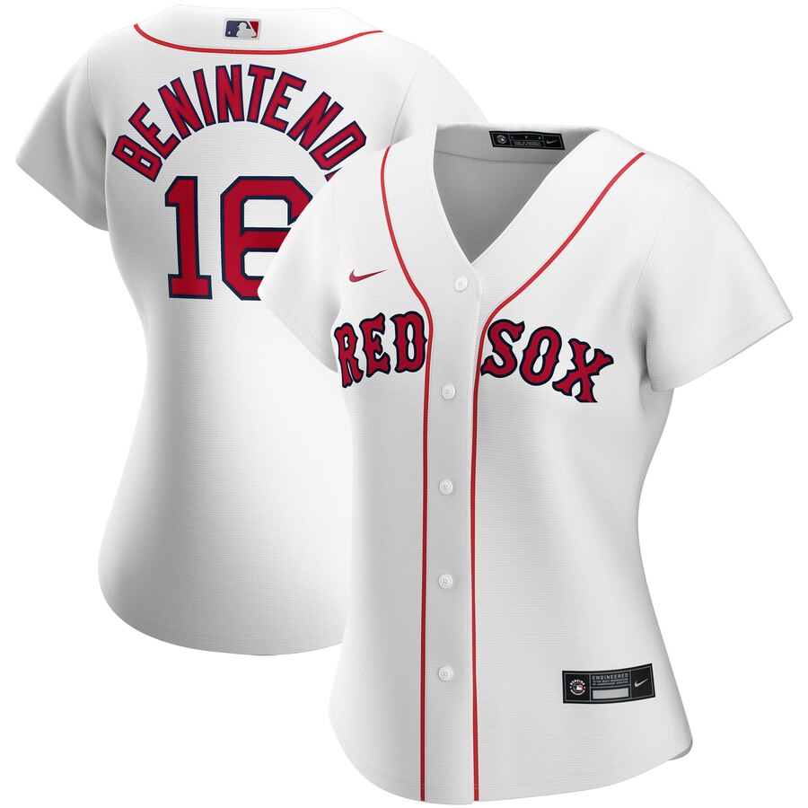 Boston Red Sox #16 Andrew Benintendi Nike Women's Home 2020 MLB Player Jersey White